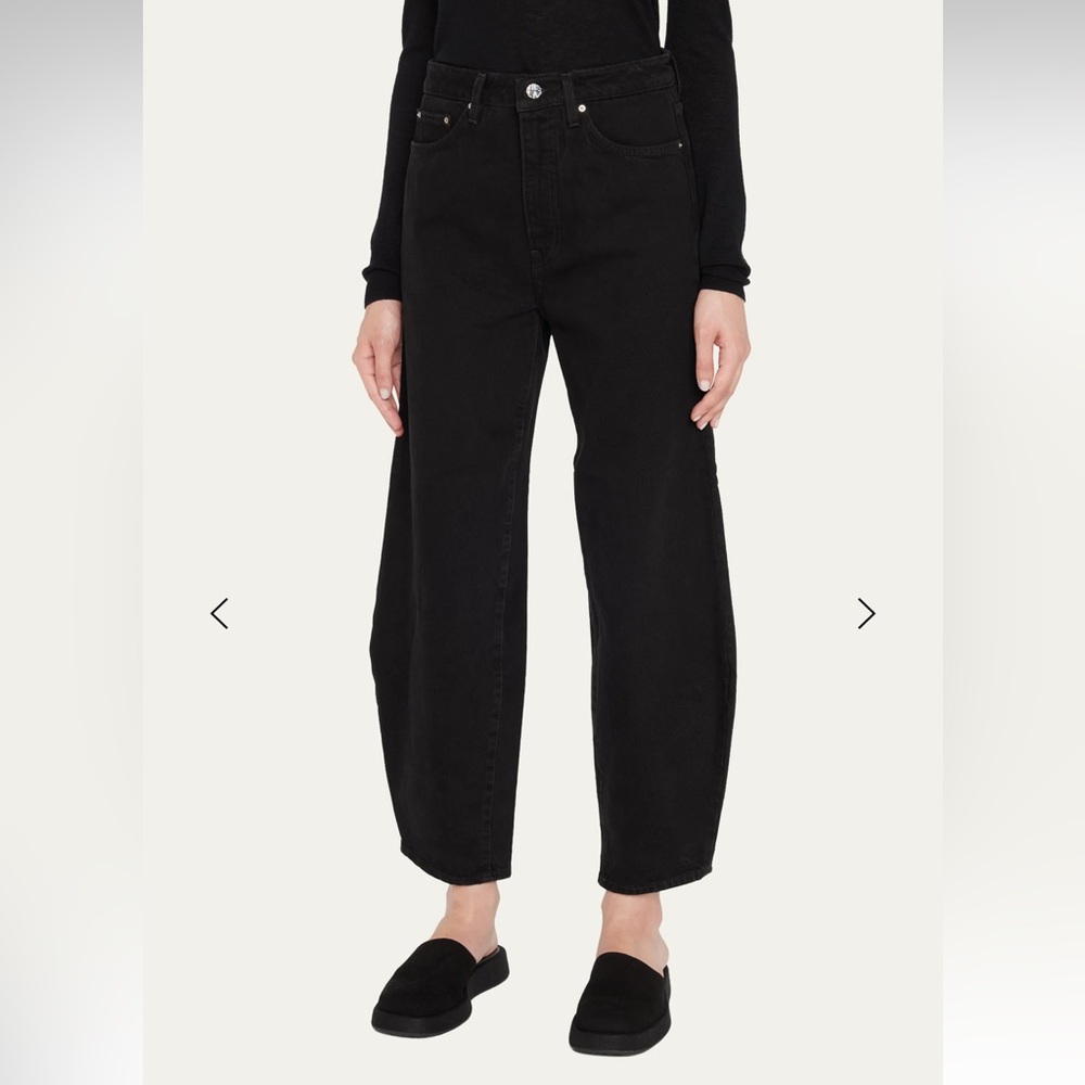 TOTEME Denim Barrel- Legged Cropped Pants- Like New
